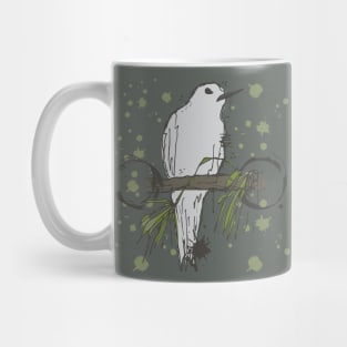 Fairy tern on a branch sketch Mug